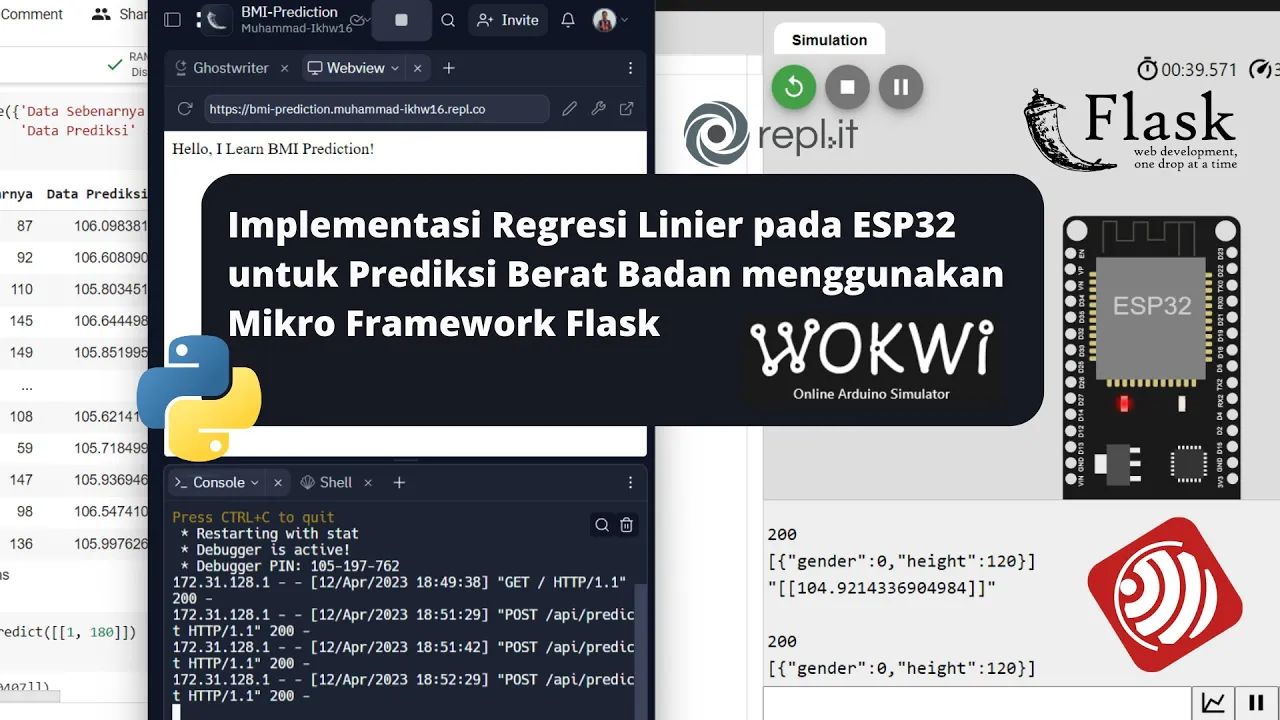 Implementasi Regresi Linier pada ESP32 untuk Prediksi Berat Badan